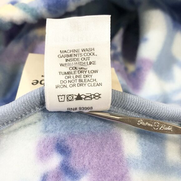 Vintage USA REI Fleece Cherry Tree Snug Suit Blue/Purple Baby Infant 18 Months - Picture 13 of 14